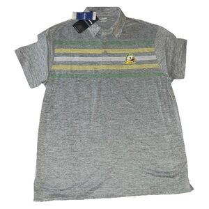 University of Oregon Ducks Golf Polo Sz Medium super soft Gray Polo Shirt NWT!!